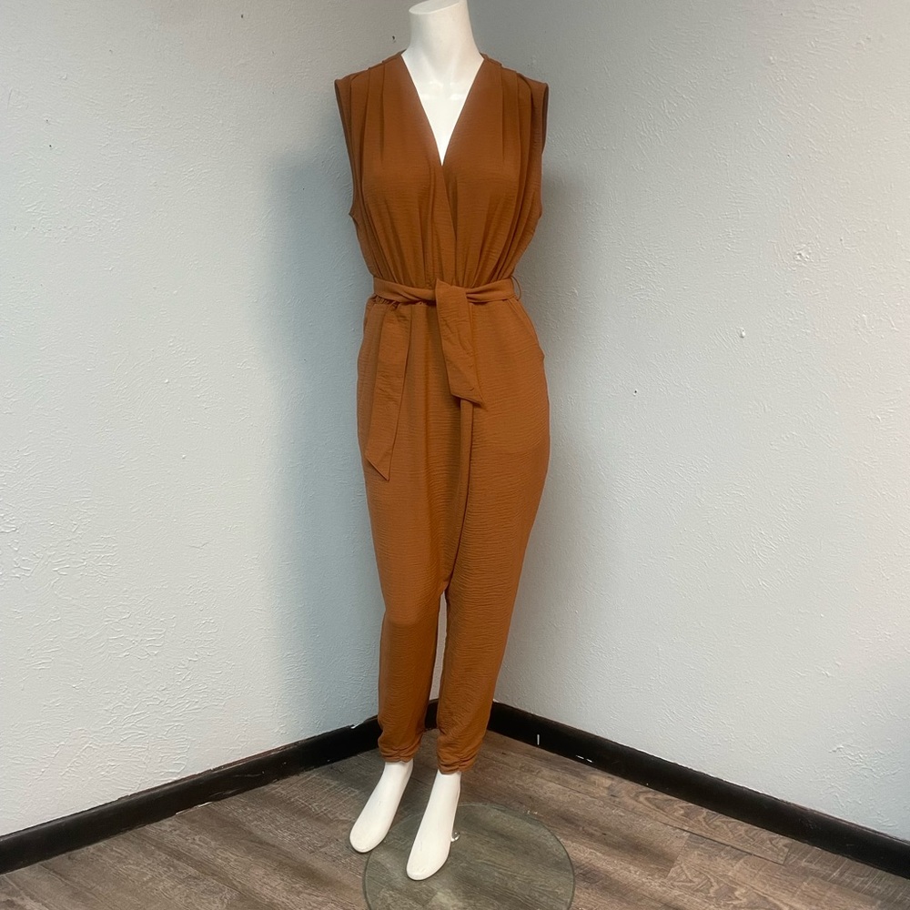 Entro jumpsuit, Copper/Brown